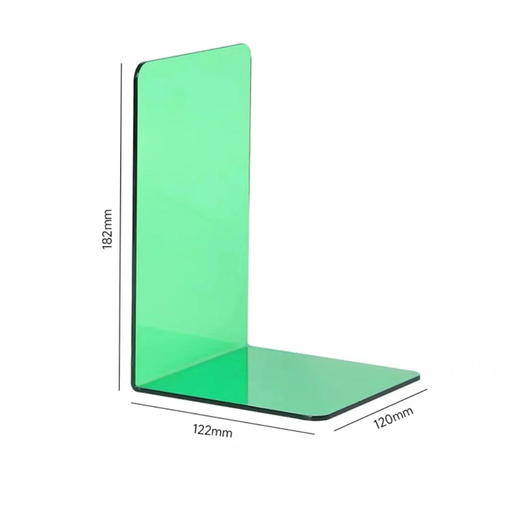 Sturdy Bookends Made of Transparent Acrylic for Home or Office