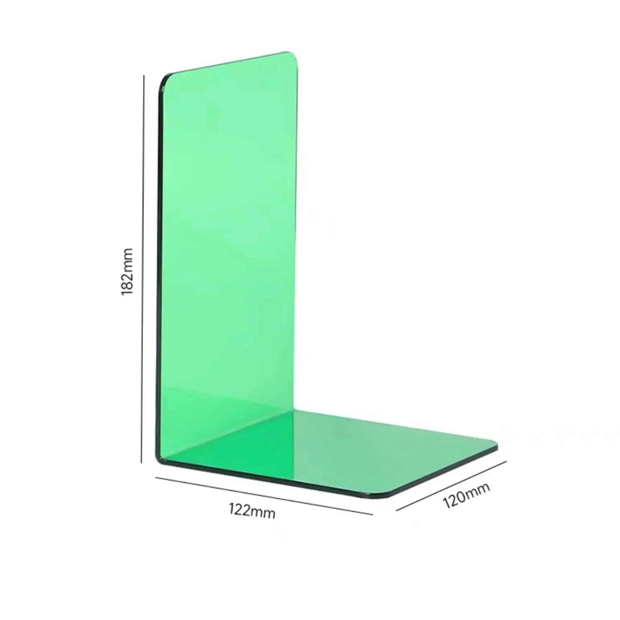 Sturdy Bookends Made of Transparent Acrylic for Home or Office