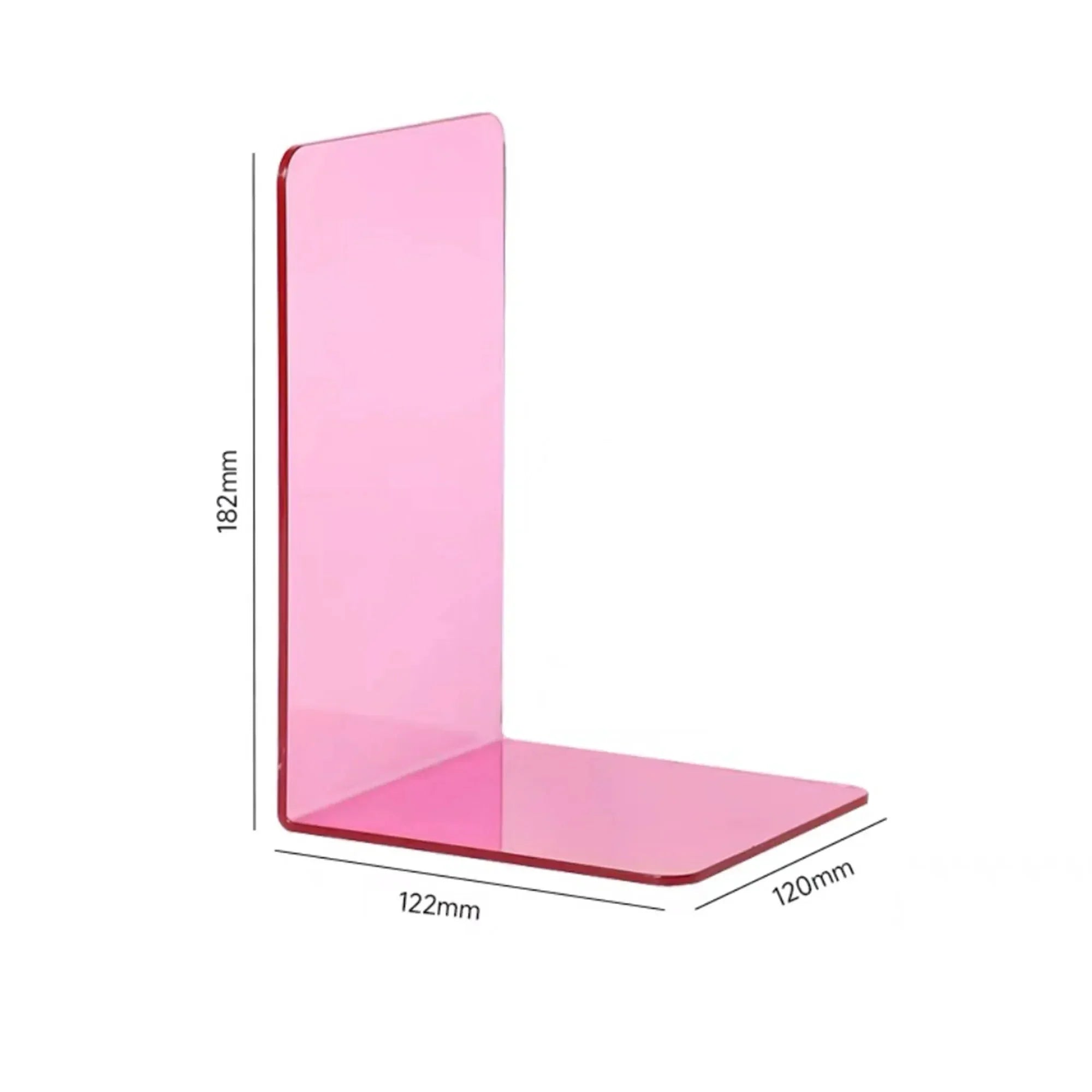 Sturdy Bookends Made of Transparent Acrylic for Home or Office