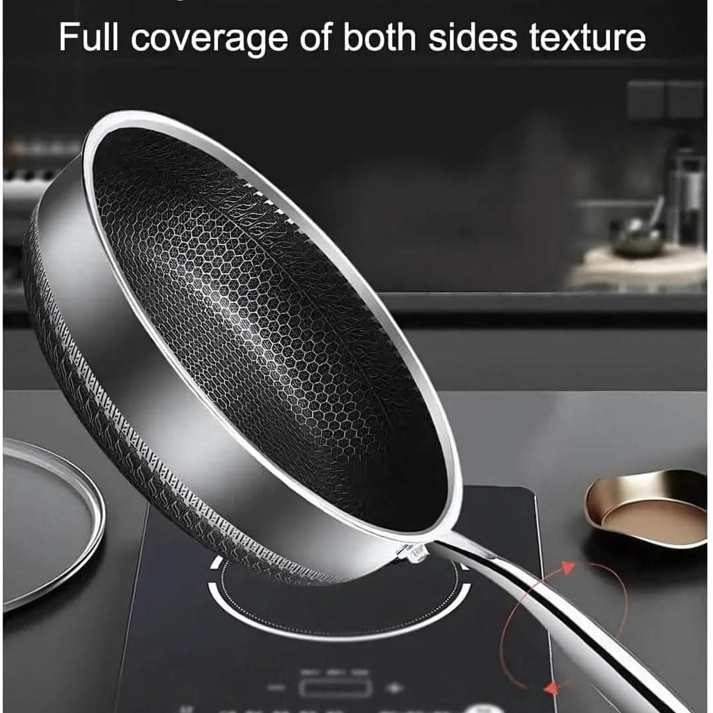 Frigideira PANFORGE Hexa Surface em Aço Inoxidável Antiaderente