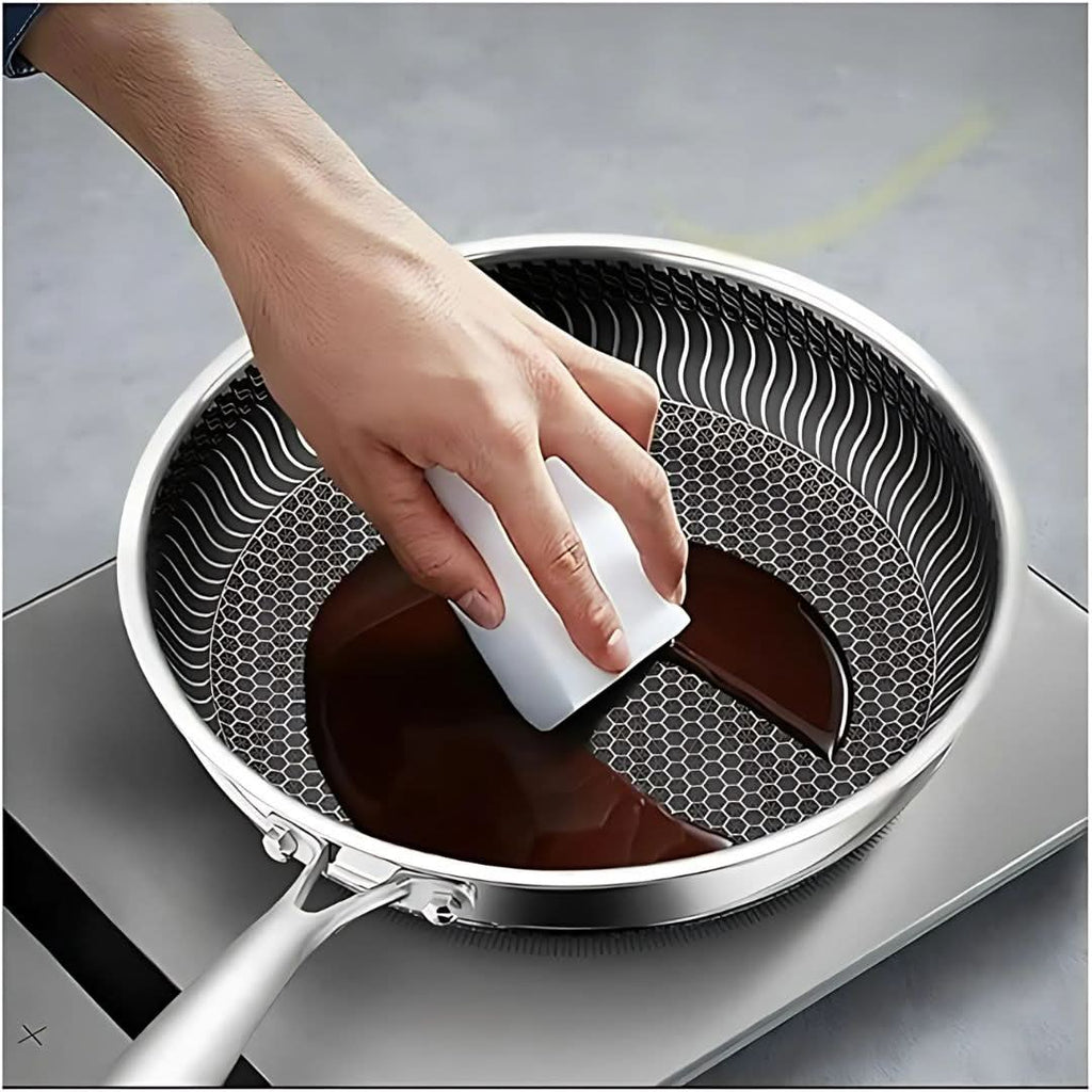Frigideira PANFORGE Hexa Surface em Aço Inoxidável Antiaderente