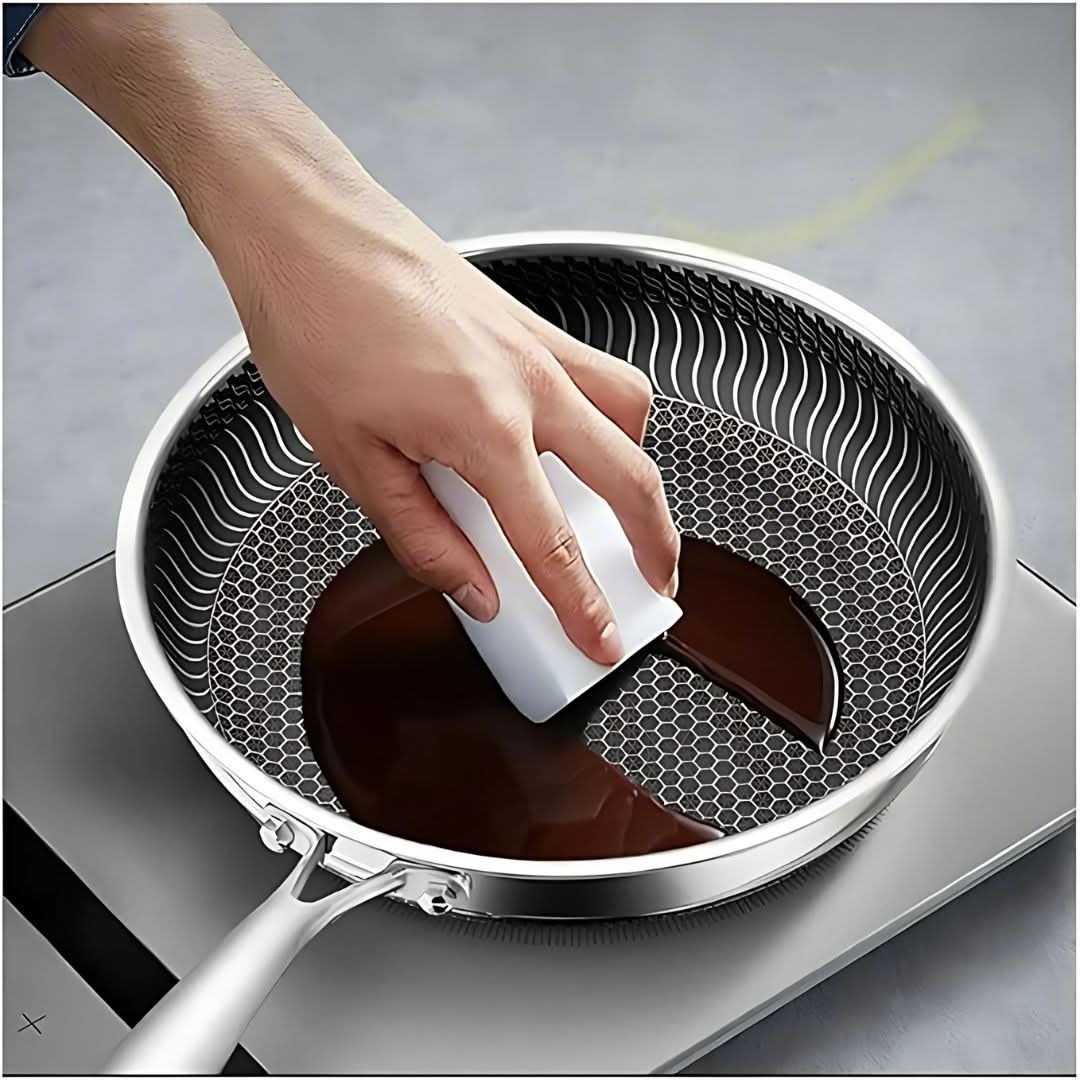 Frigideira PANFORGE Hexa Surface em Aço Inoxidável Antiaderente