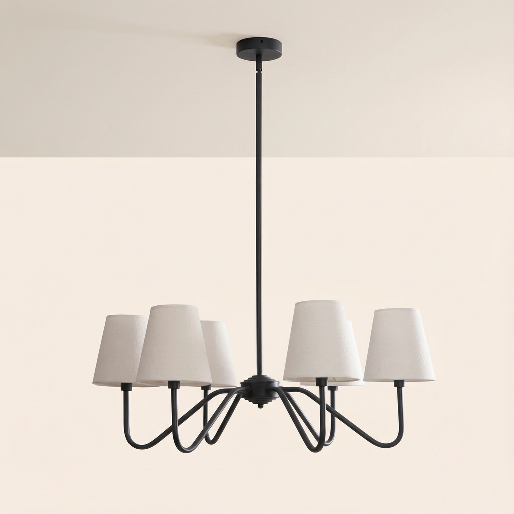 LumaSilk elegantní moderní hedvábný lustr do ložnice