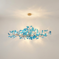 Emerald Aura Moderne elegante Acrylblatt-Kronleuchter