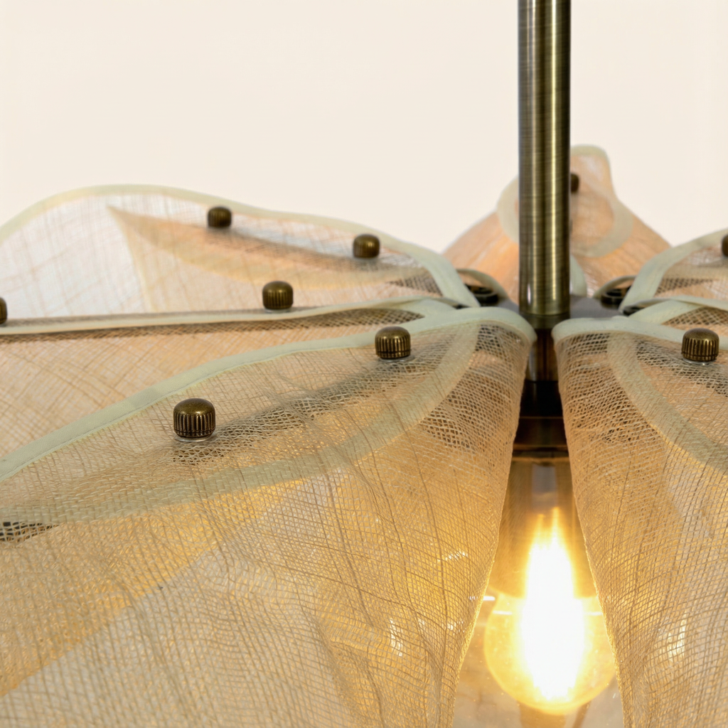 Aurelia Elegant Nostalgic Fabric Pendant Light Fixture