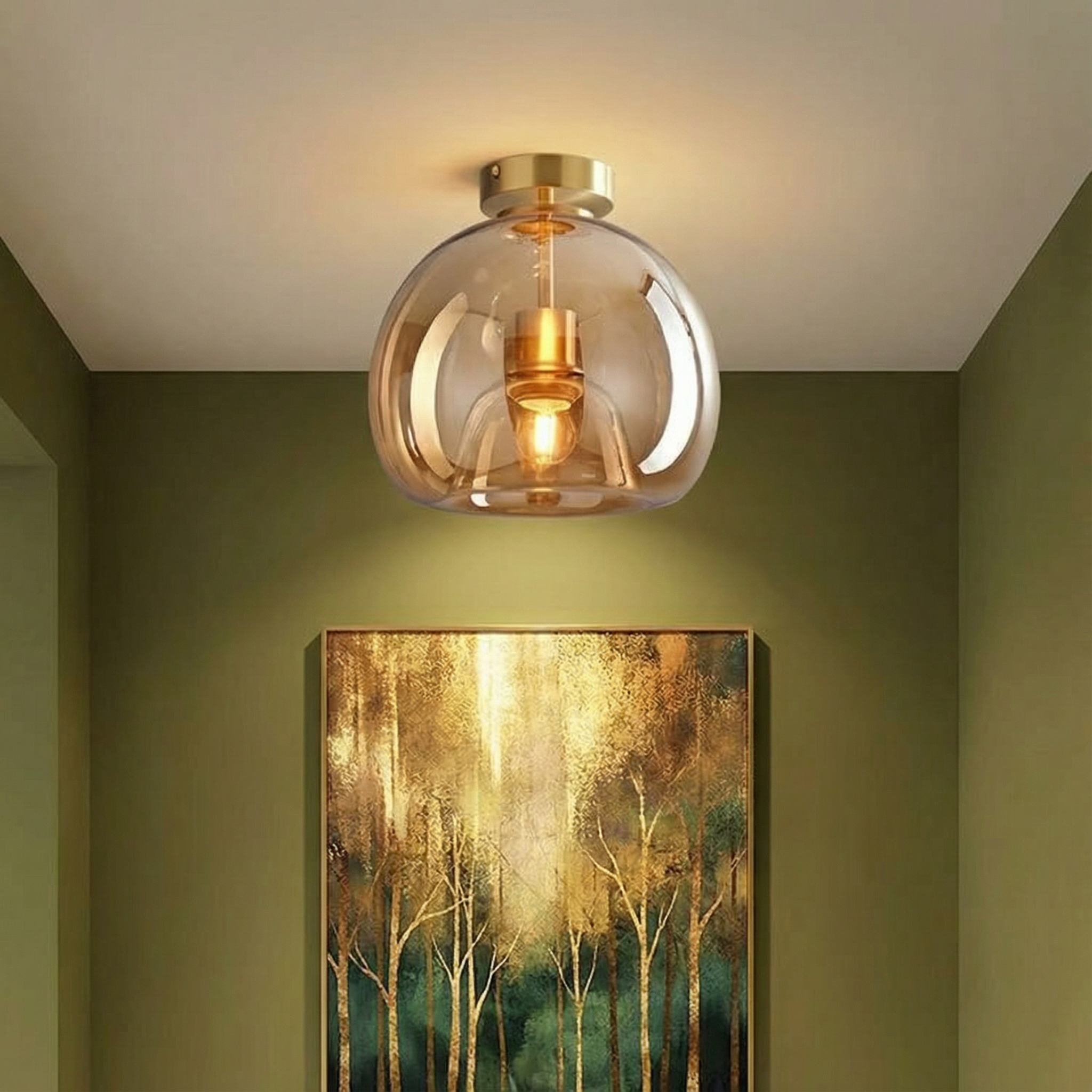 Elegantní moderní stropní svítidlo AstraLume s přisazeným montážním provedením