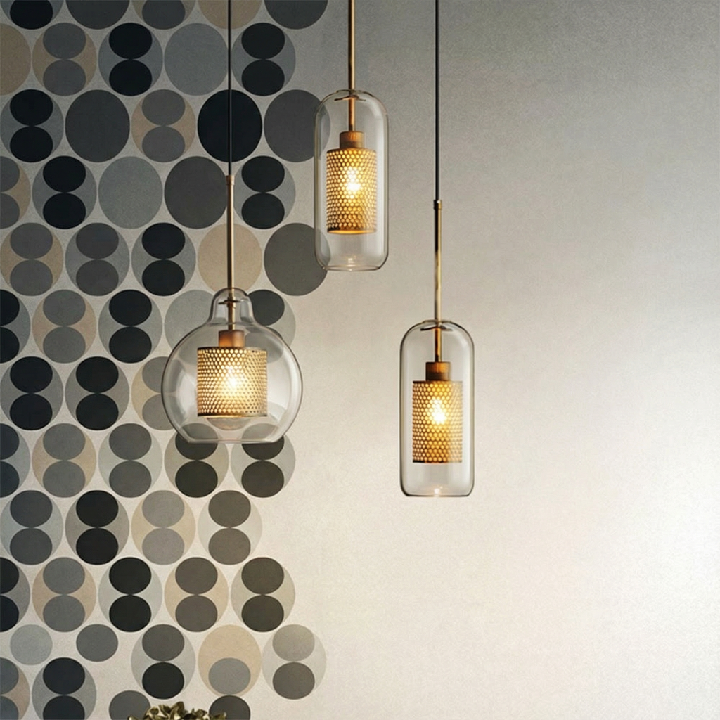 Lampada a Sospensione in Vetro Regolabile LuminaArc per Cucina