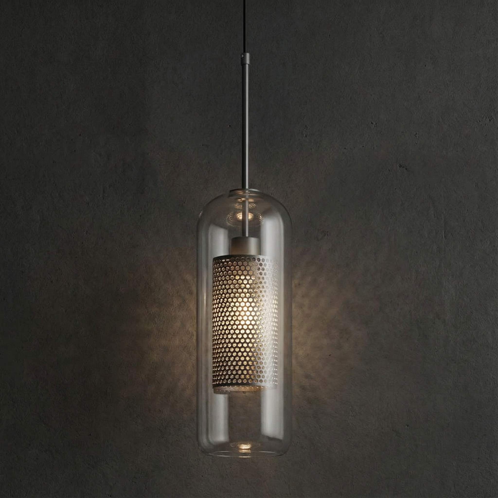 Lampada a Sospensione in Vetro Regolabile LuminaArc per Cucina
