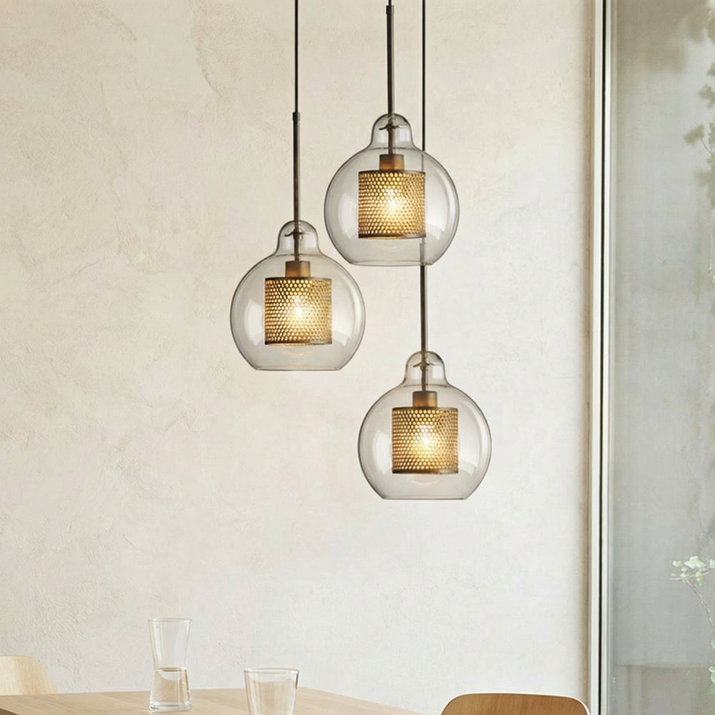 Lampada a Sospensione in Vetro Regolabile LuminaArc per Cucina