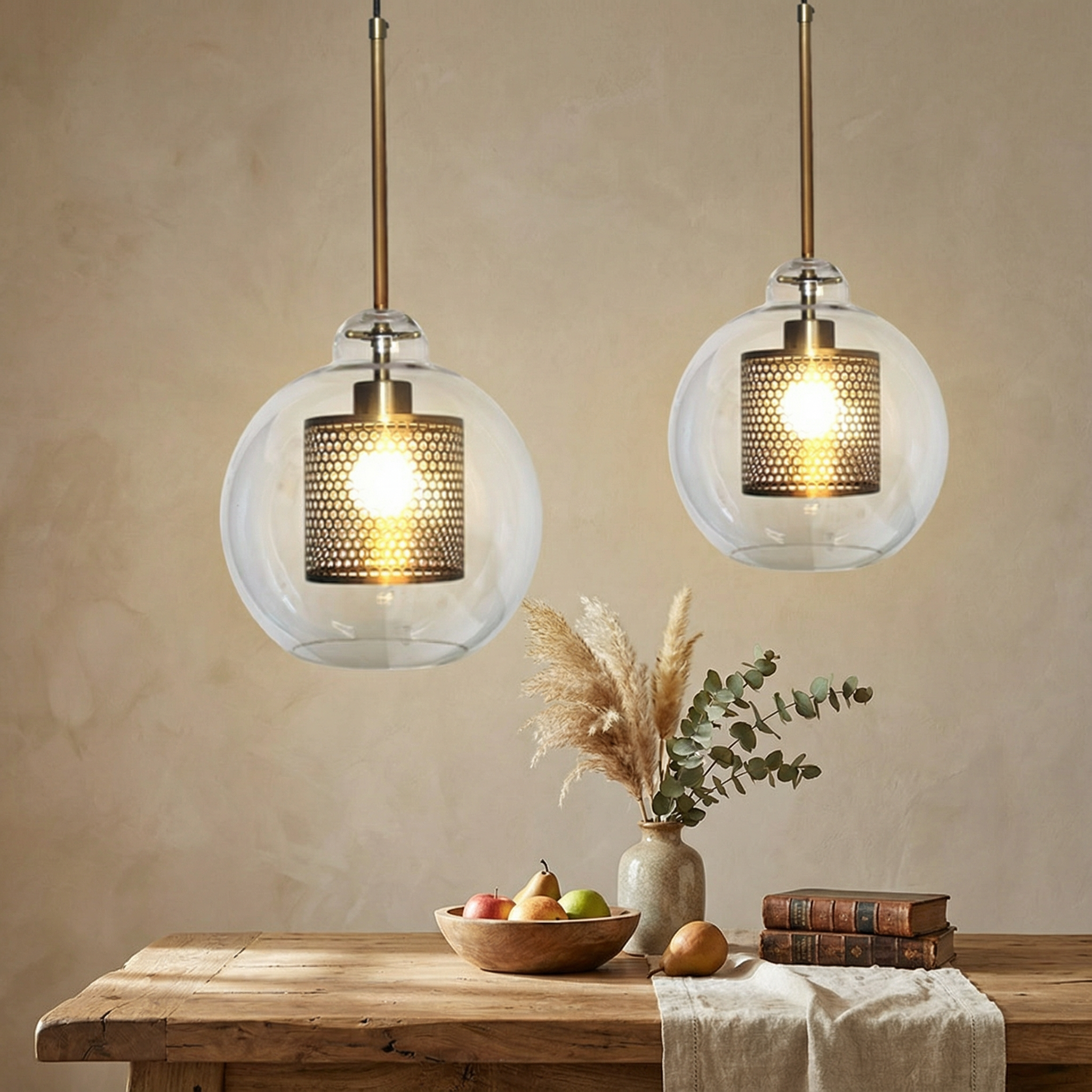 Lampada a Sospensione in Vetro Regolabile LuminaArc per Cucina