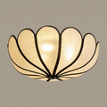 BreezeWeave Elegant Handwoven LED Flush Mount Ceiling Light Fixture