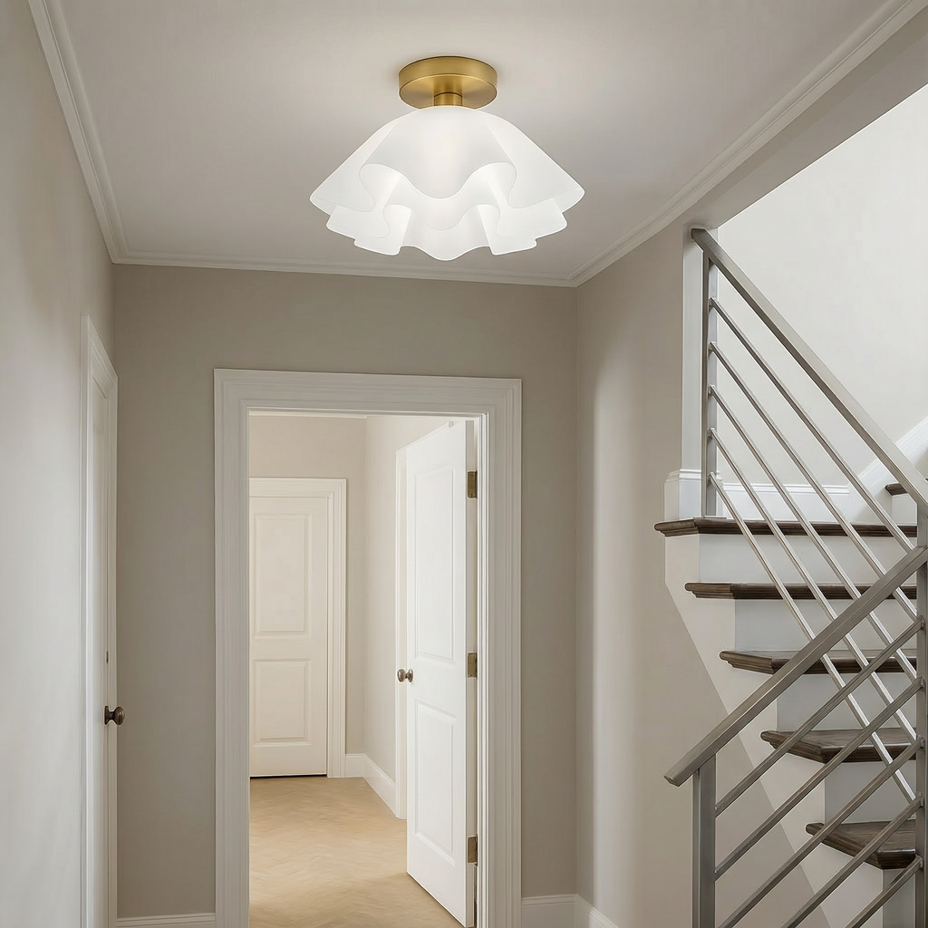 Elegant NovaLux Modern LED Flush Mount Ceiling Light Fixture