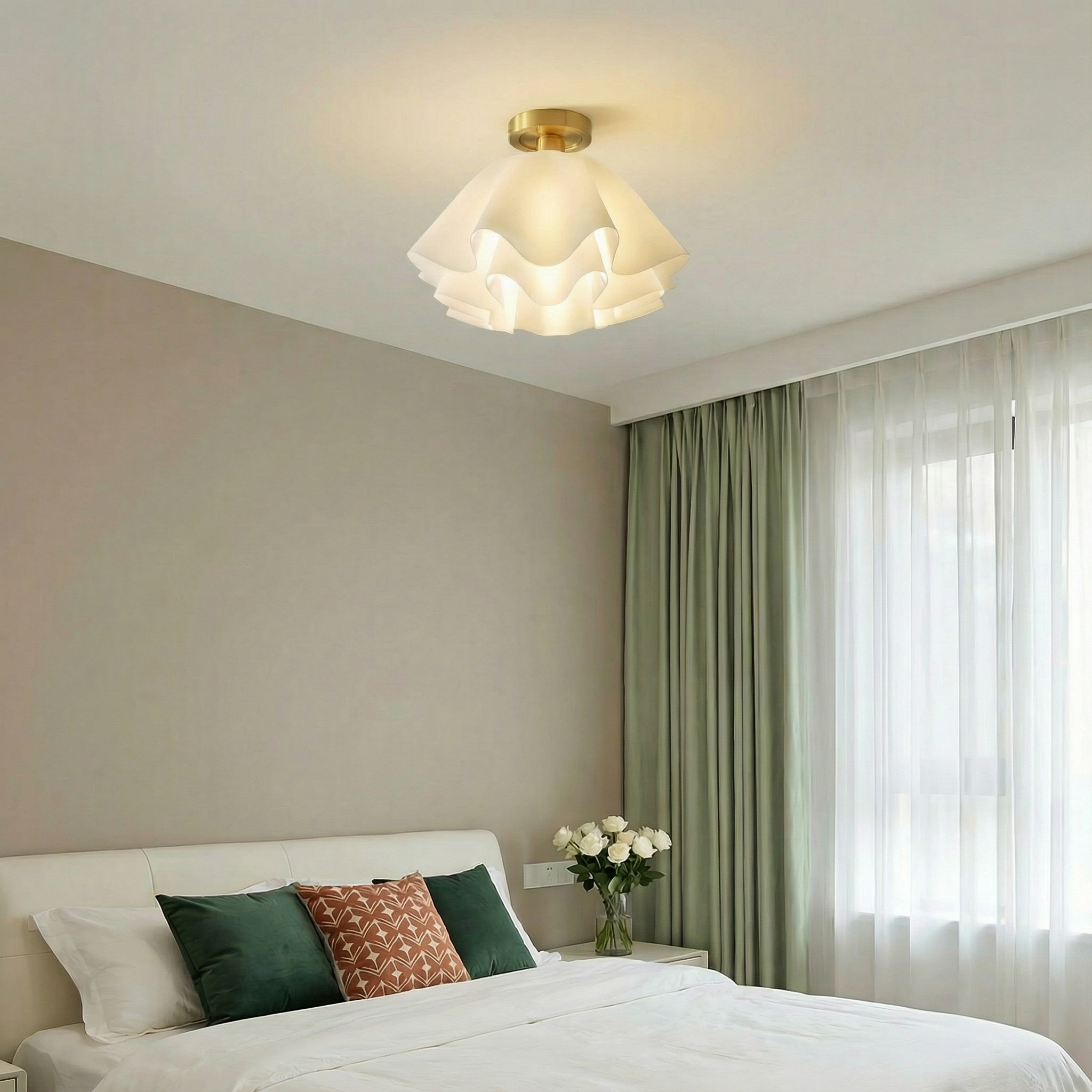 Elegant NovaLux Modern LED Flush Mount Ceiling Light Fixture