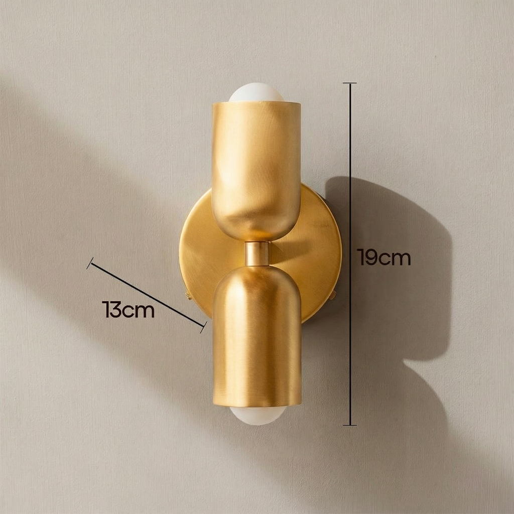 Appliques murales vintage doubles têtes élégantes LumenLace pour éclairage intemporel