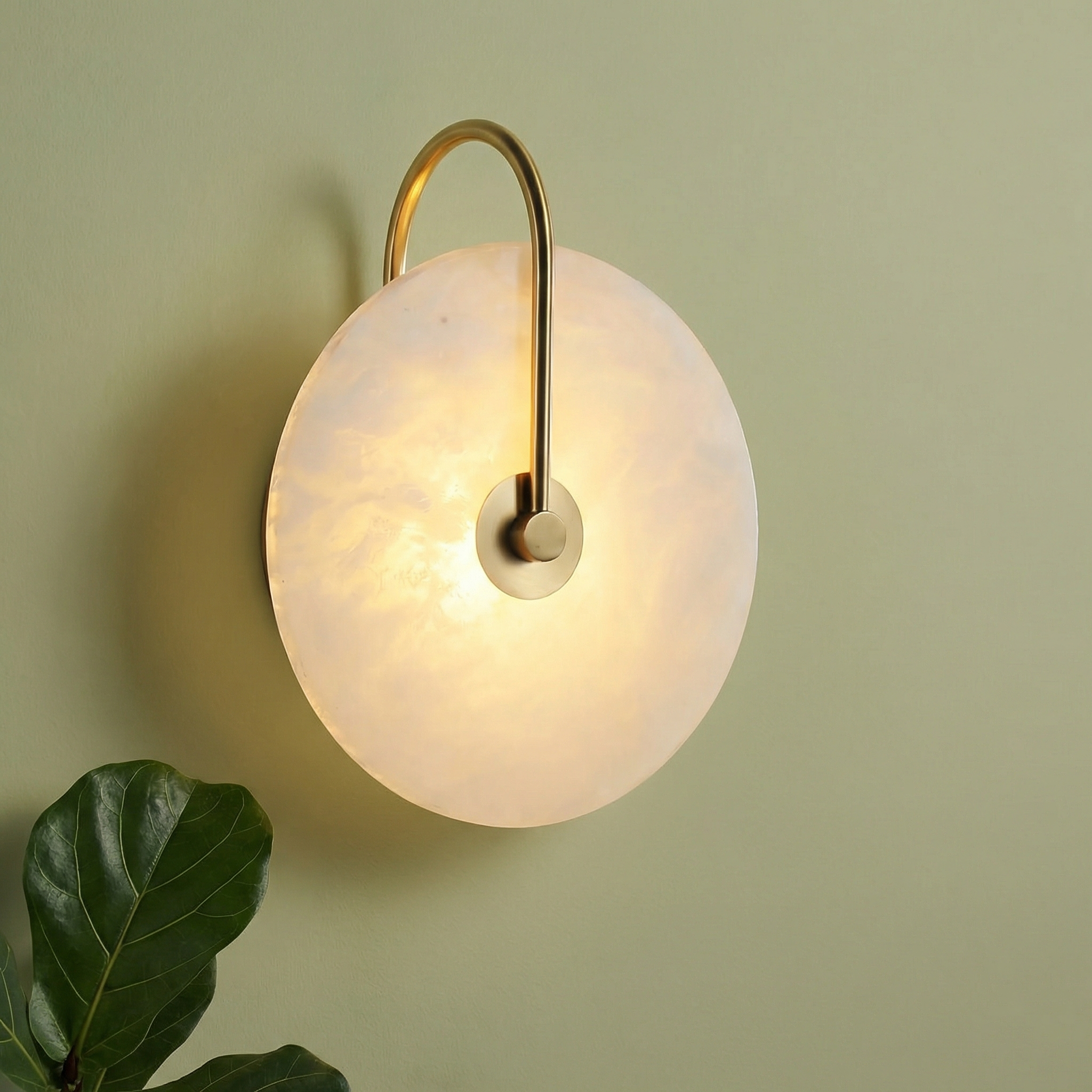 Mramorová nástěnná lampa Astra s jemným LED světlem, moderní nástěnná lampa pro teplou atmosféru