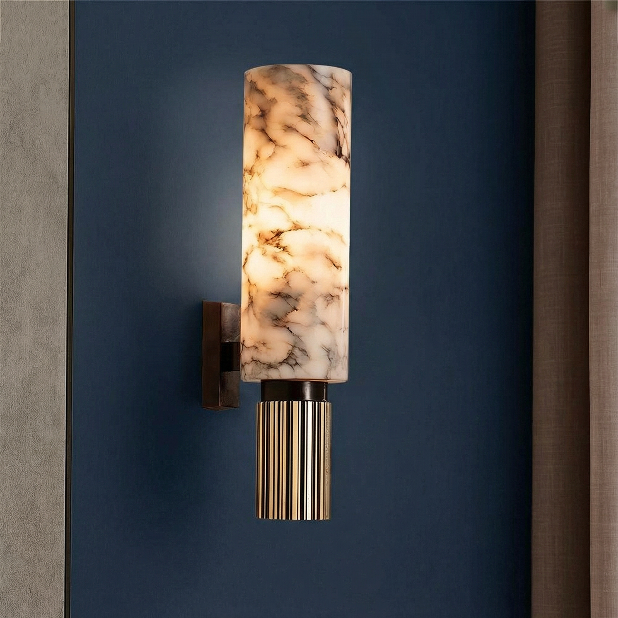 Moderne Brookmere-Wandleuchte mit LED-Lampe für eine gemütliche Atmosphäre