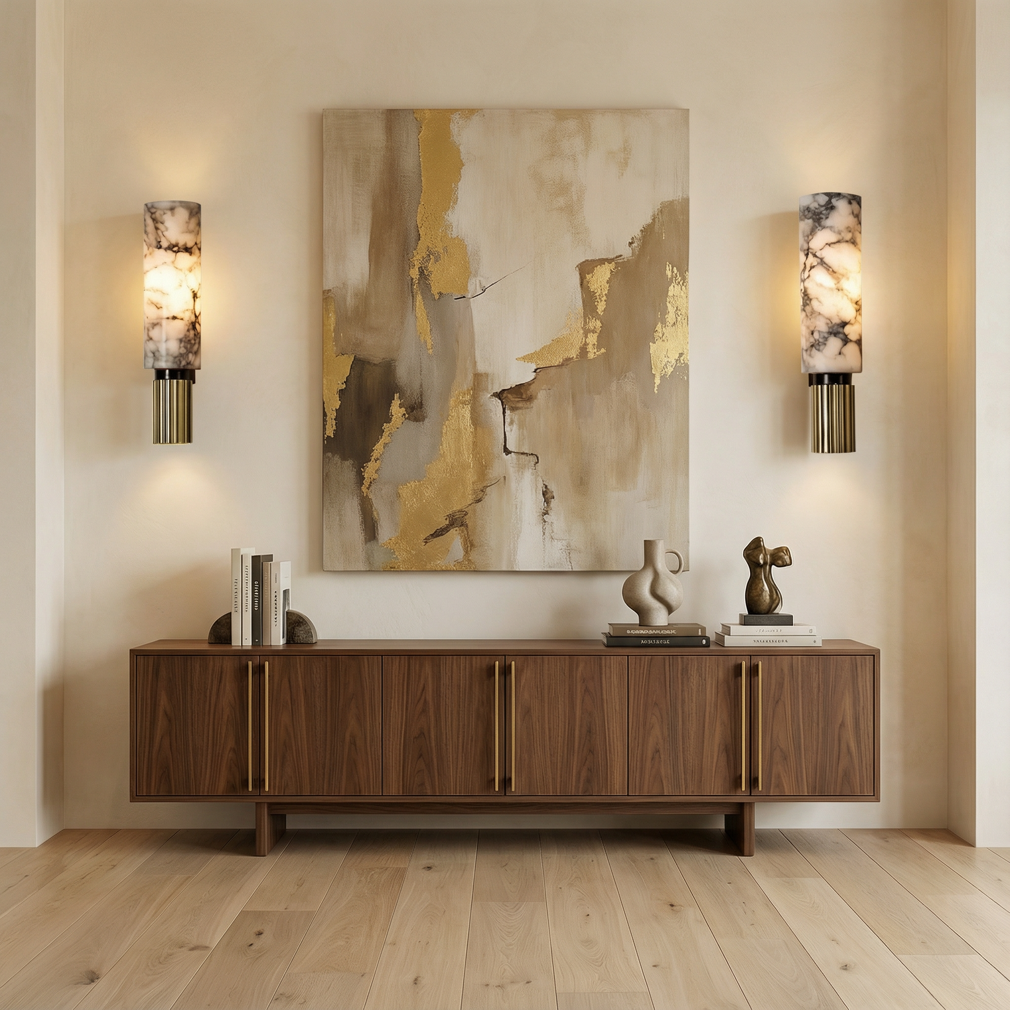 Moderne Brookmere-Wandleuchte mit LED-Lampe für eine gemütliche Atmosphäre