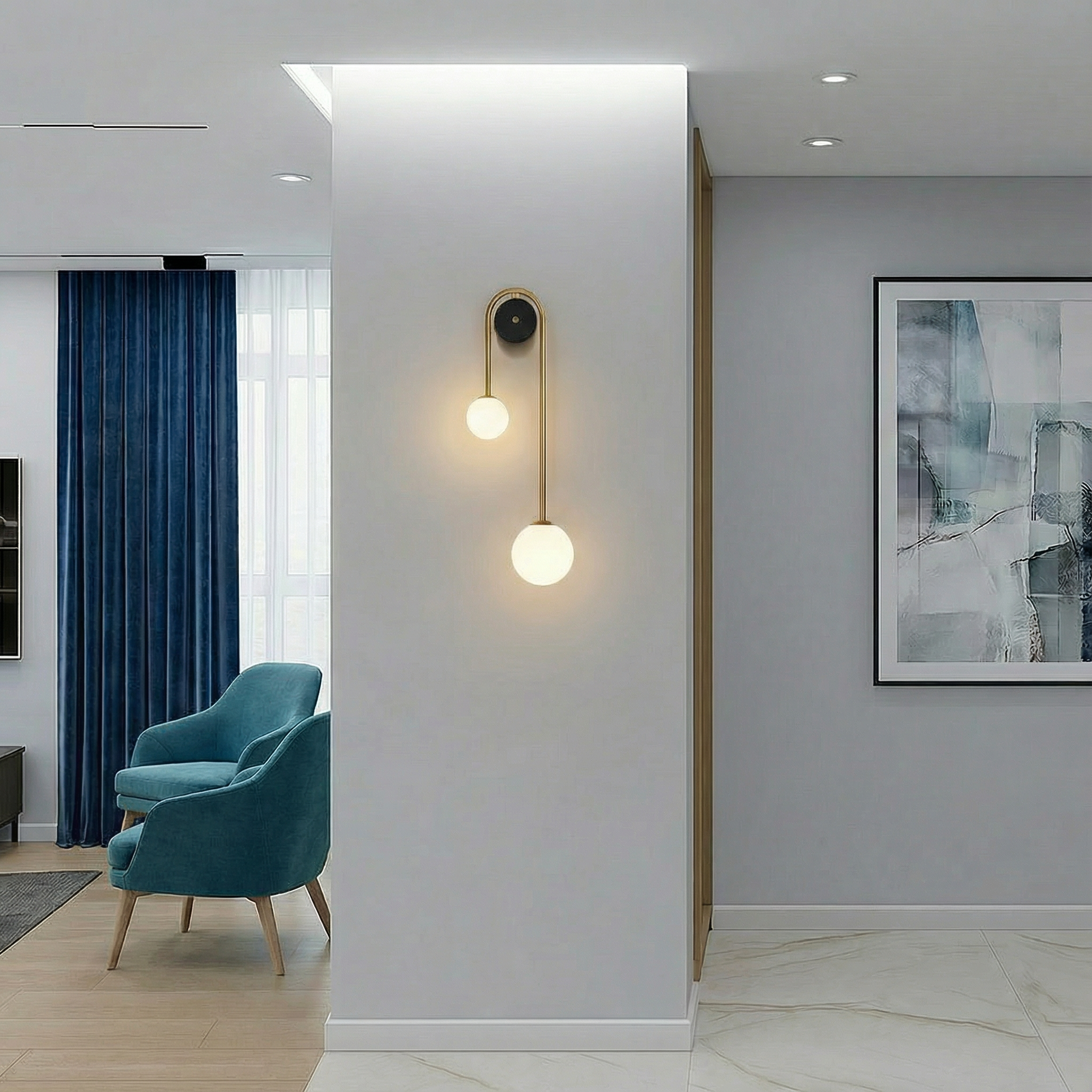 Elegant Arc Wall Light With Soft LED Glow For Cozy Modern Ambiance