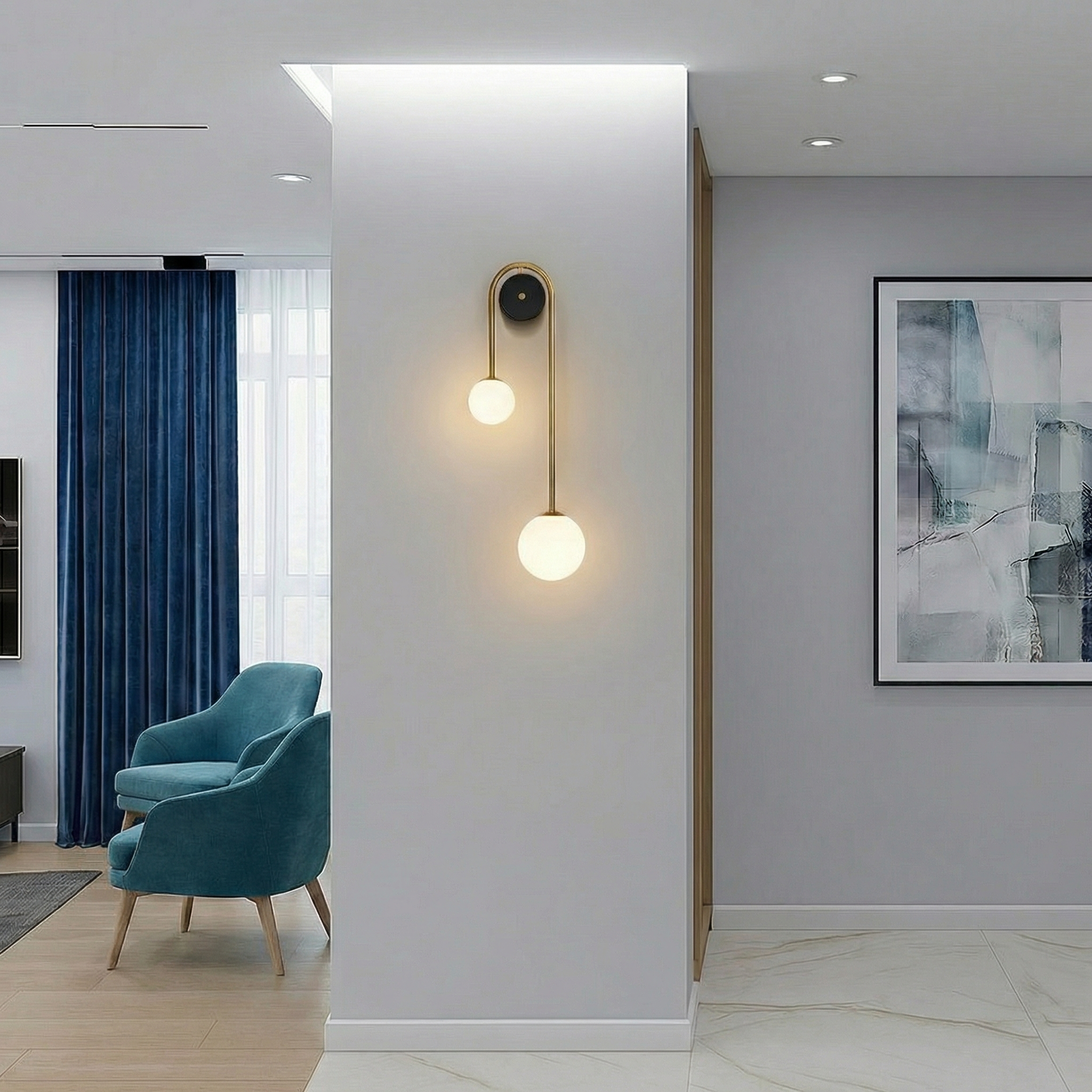 Elegant Arc Wall Light With Soft LED Glow For Cozy Modern Ambiance