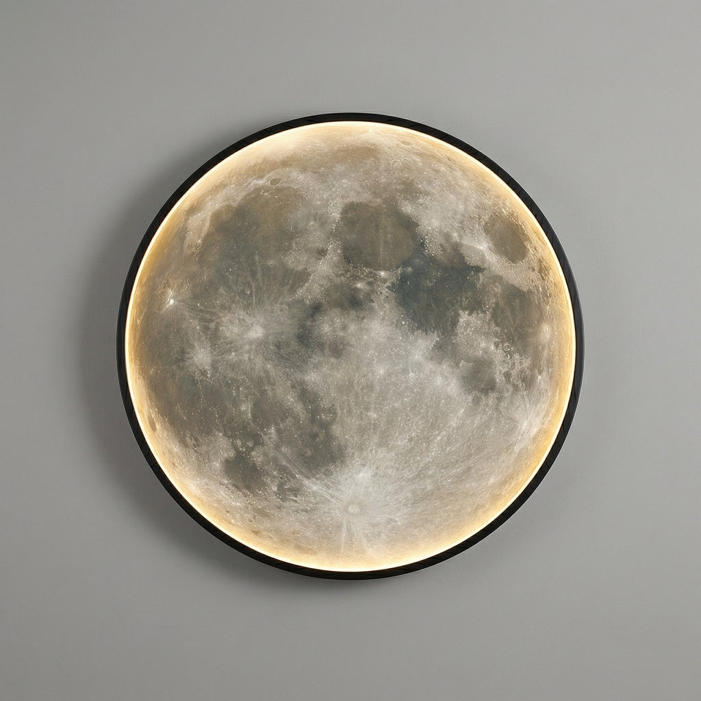 CelestiaGlow Outdoor Wall Lights With Realistic Lunar Surface