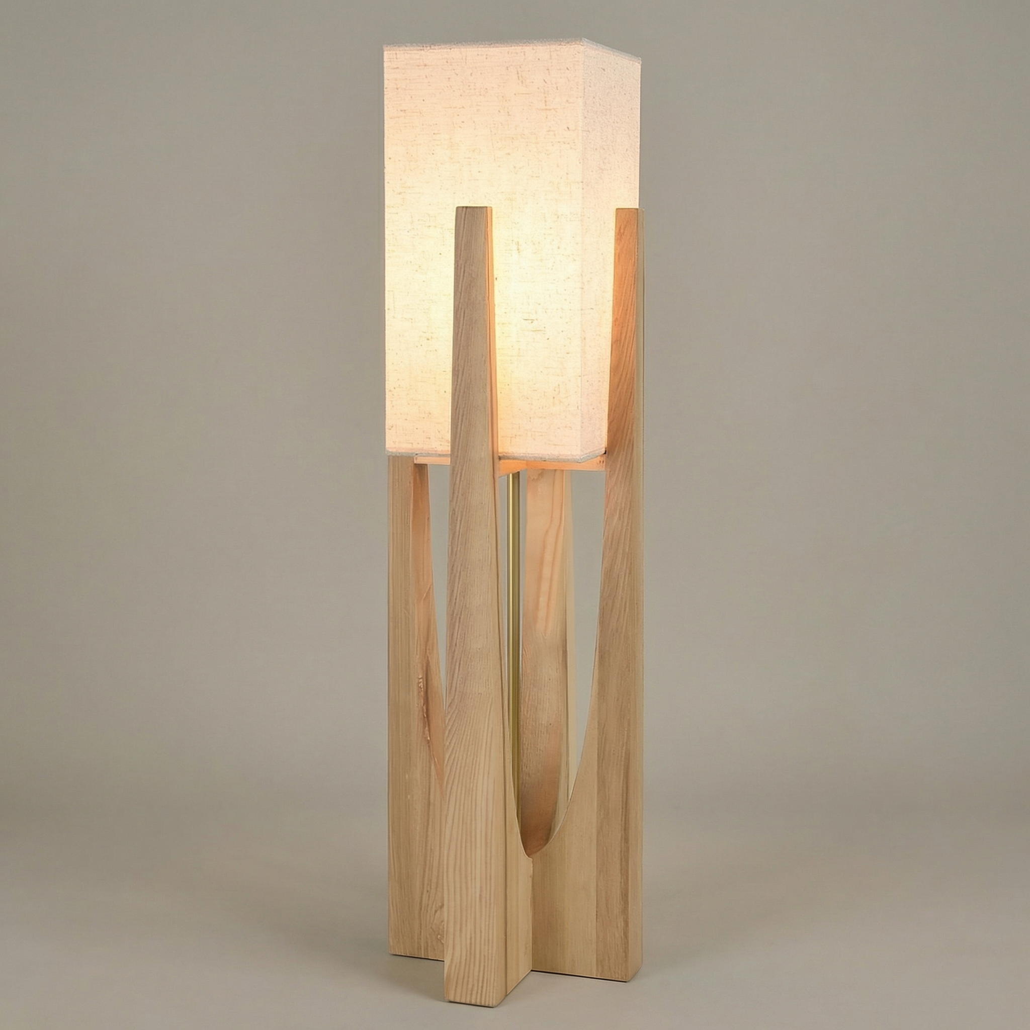 Ruční výroba stínidla moderní stojací lampa do obývacího pokoje od Calm Knot