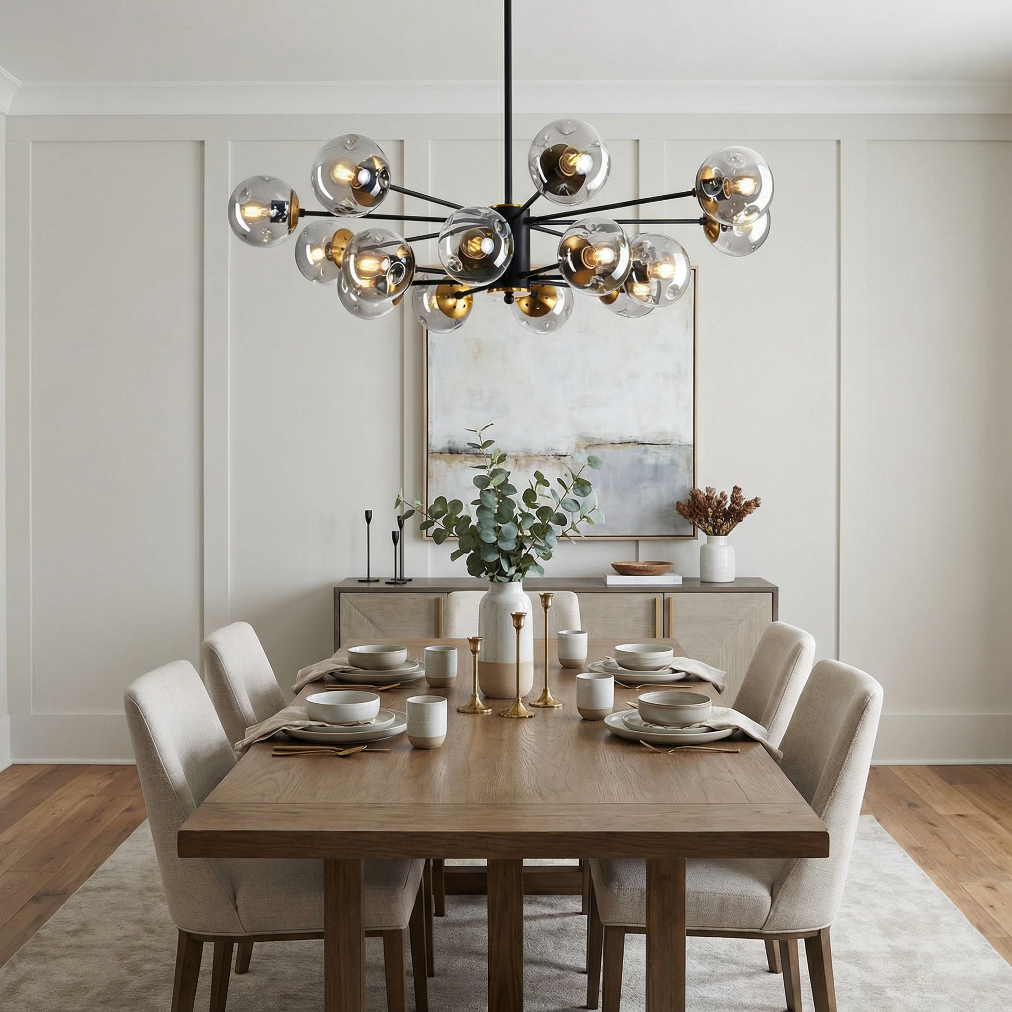 Luma Collection Modern Chandelier With Minimalist Design For Dining Rooms And More
