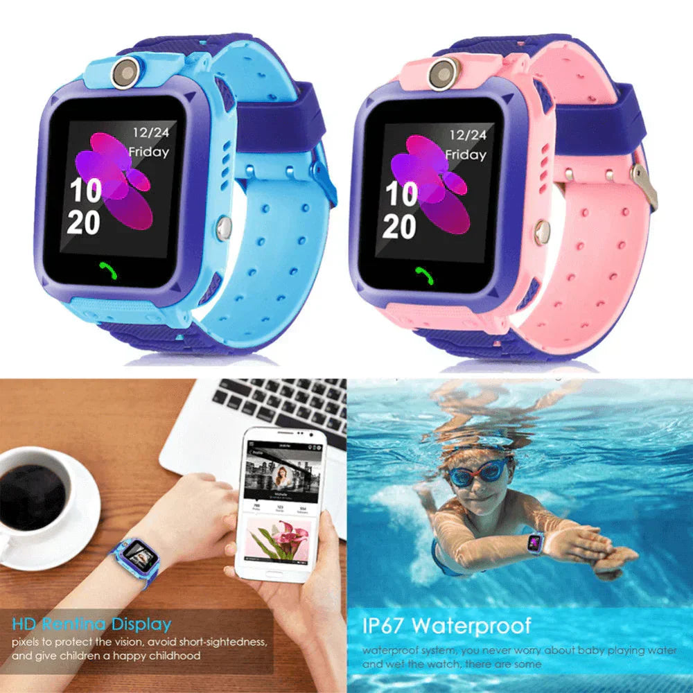 Kinder GPS-Smartwatch mit Notruftaste und wasserdichtem Design für den Schulmodus