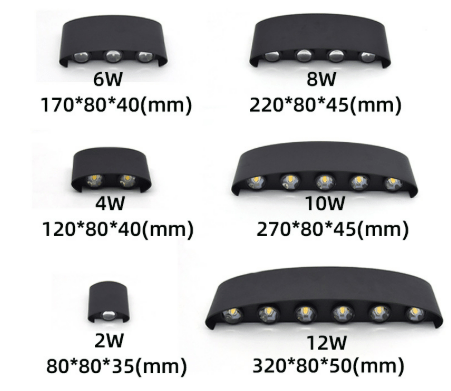AquaNova Waterproof LED Outdoor Wall Light Elegant Energy Efficient Aluminum Fixture