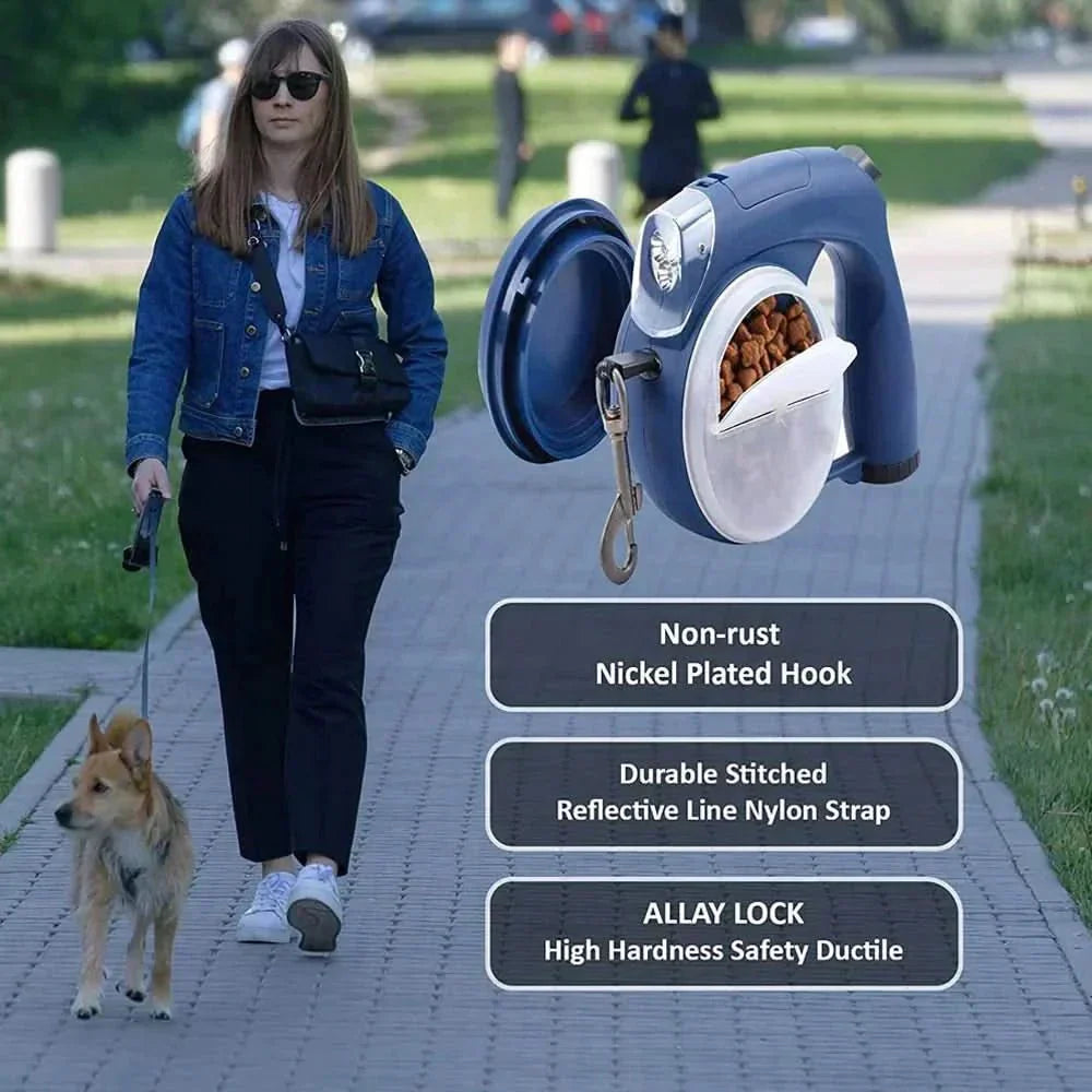 TrailGuard Elite Dog Leash With Adjustable Length For Safety And Comfort