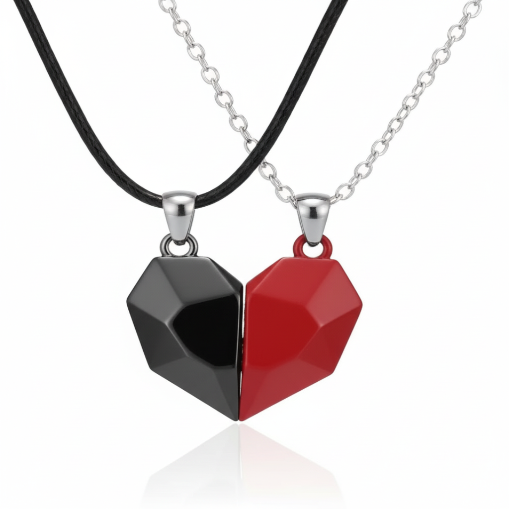Lumine Twin Hearts Necklace Magnetic 2 In 1 For Eternal Love