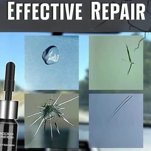 Kit de reparación de vidrio multiusos para parabrisas, ventanas y muebles