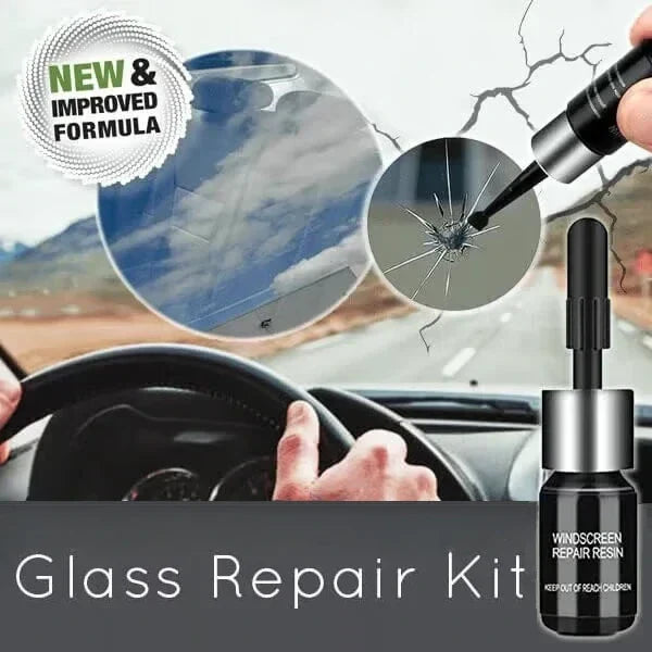 Kit de reparación de vidrio multiusos para parabrisas, ventanas y muebles