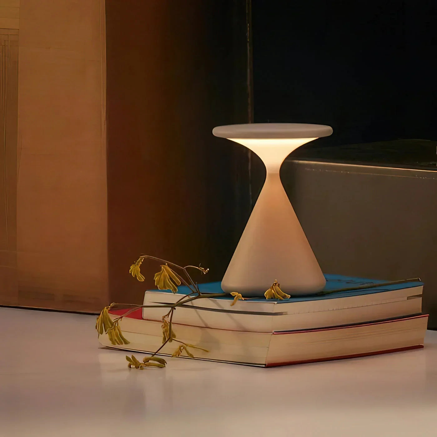 LuminaHour Cordless Hourglass Lamp For Contemporary Homes