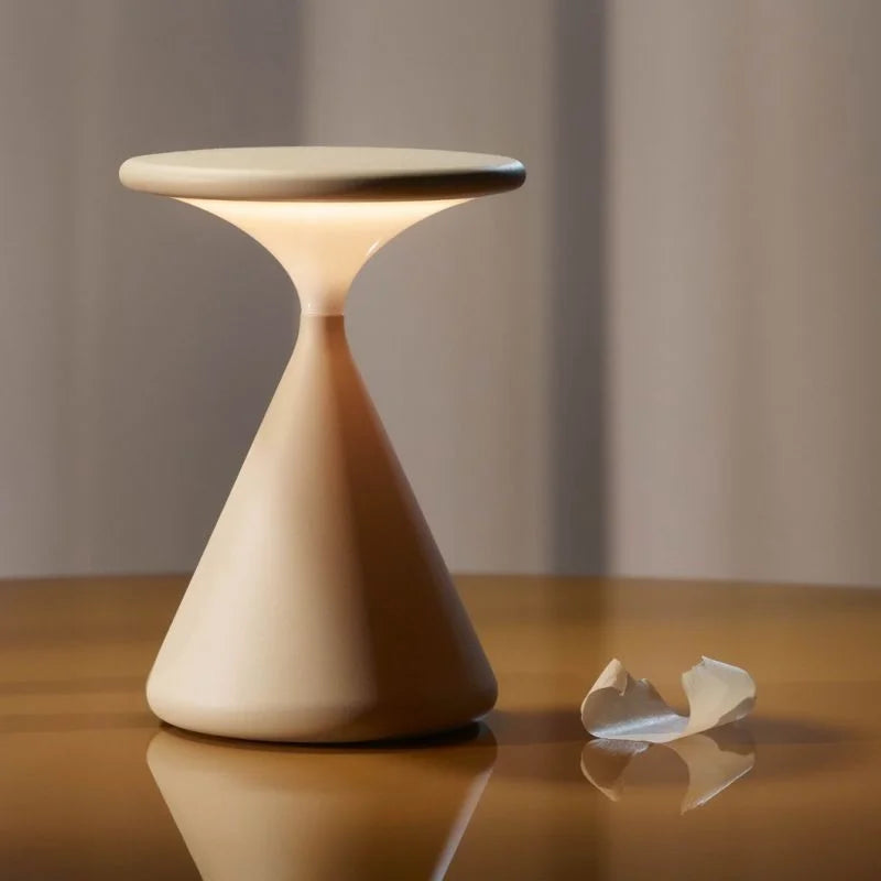LuminaHour Cordless Hourglass Lamp For Contemporary Homes