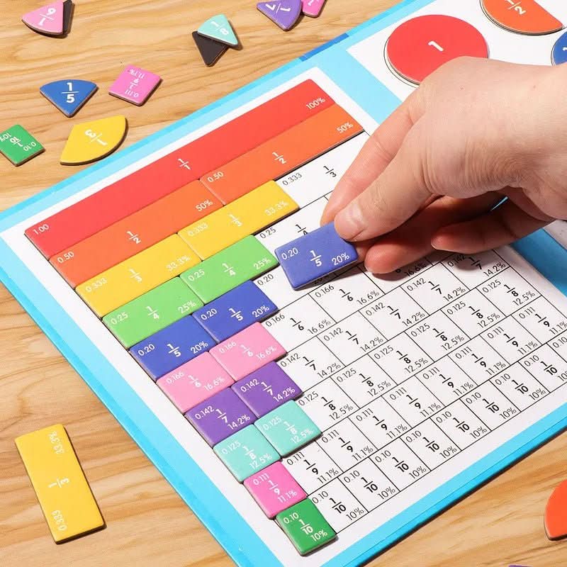 Fraction Quest Interaktives Lernset mit Buntes Puzzle
