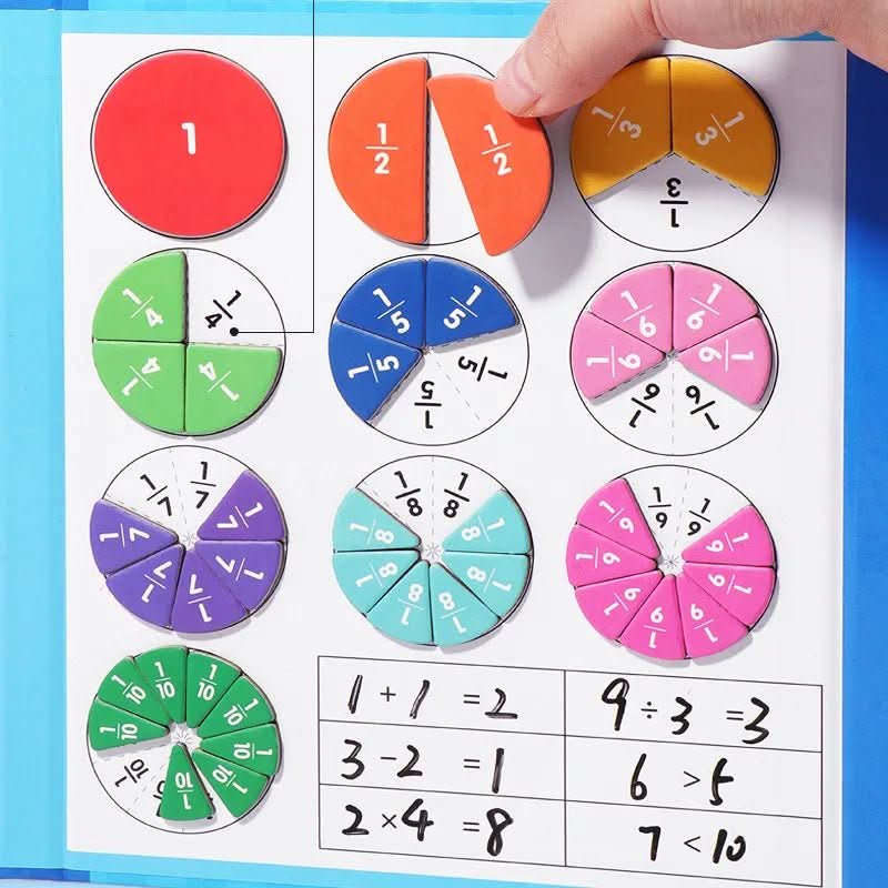 Fraction Quest Interaktives Lernset mit Buntes Puzzle