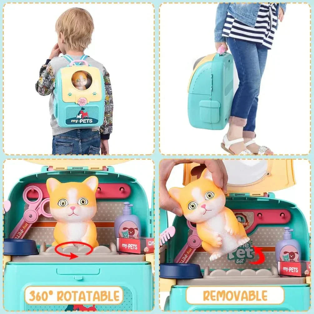 Set de jeu CritterCare pour soins des animaux, apprentissage ludique pour enfants