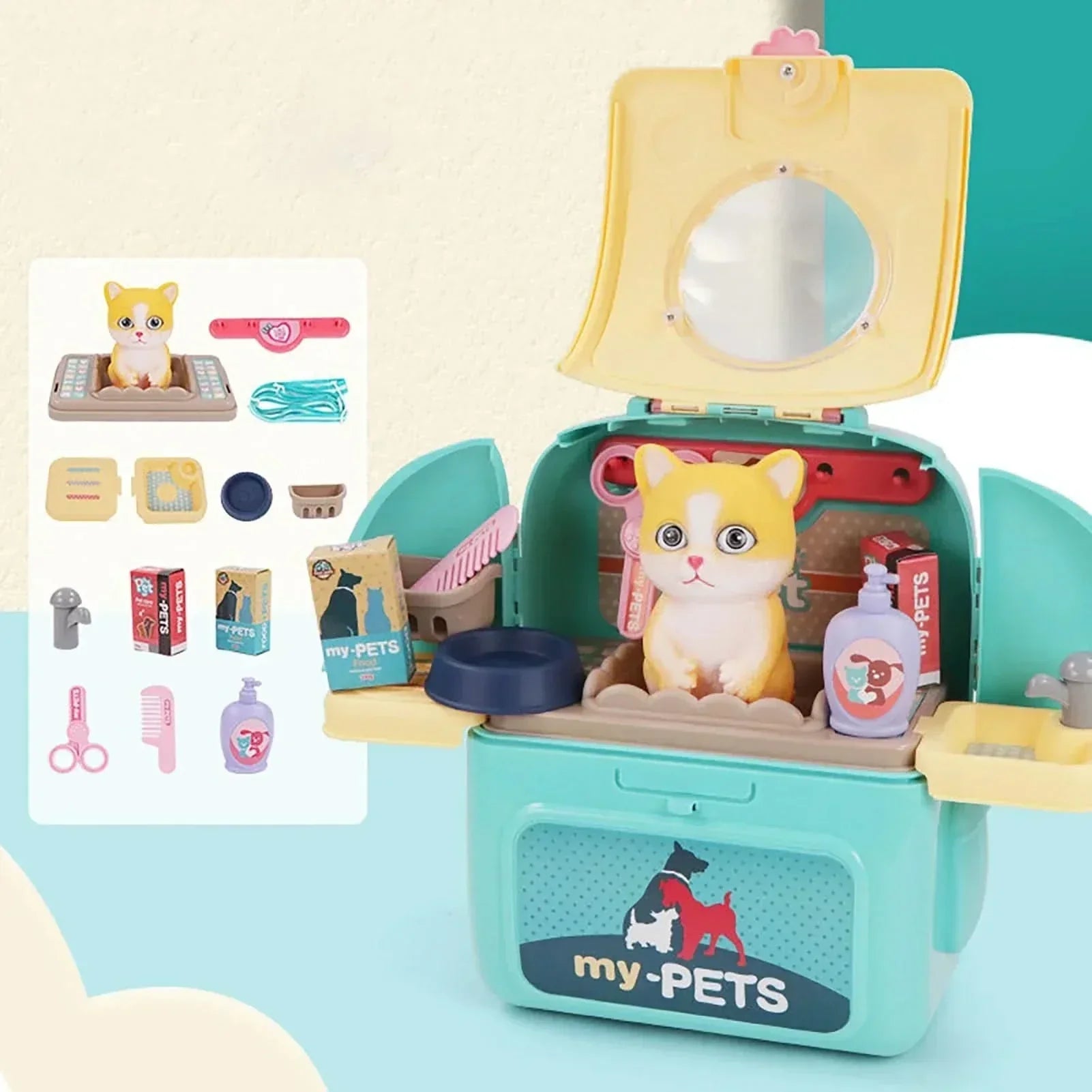 Set de jeu CritterCare pour soins des animaux, apprentissage ludique pour enfants