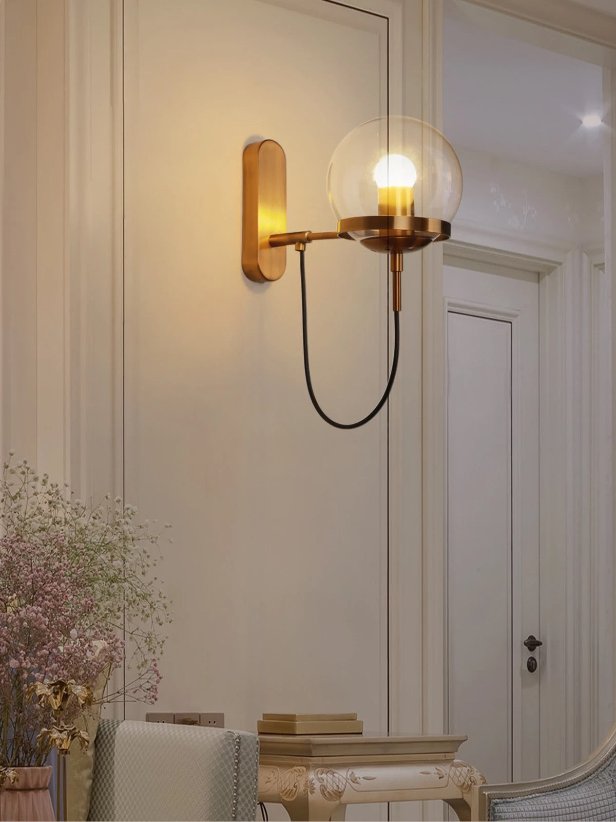 LumiSphere Modern Wall Lamp - Iron Sphere Light Fixture