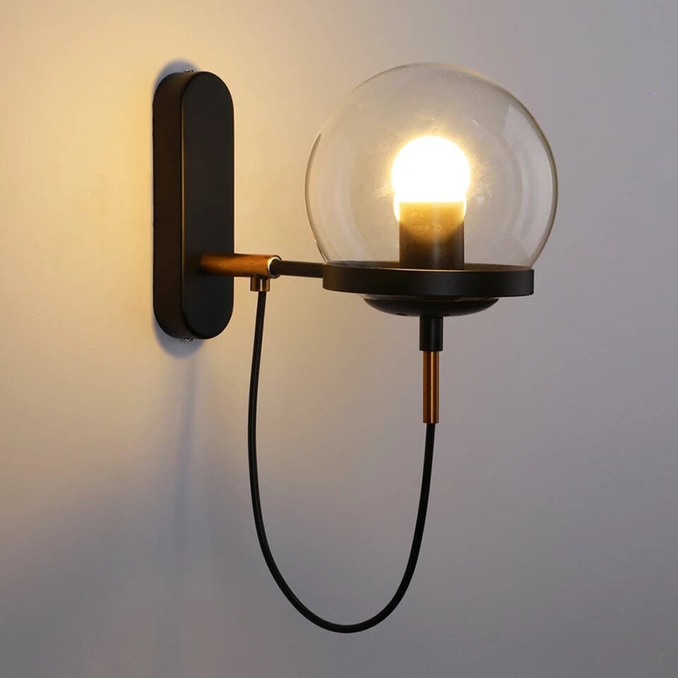 LumiSphere Modern Wall Lamp - Iron Sphere Light Fixture