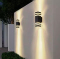 Aluminium LED Udendørs Vandtæt Dobbelt Hoved Væglampe IP65