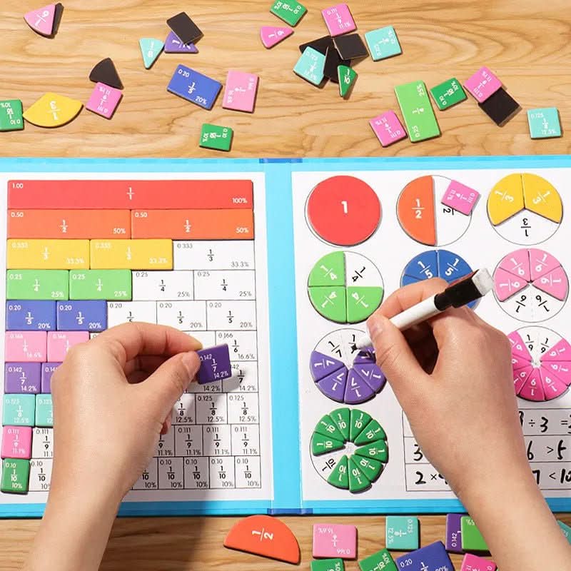 Fraction Quest Interaktives Lernset mit Buntes Puzzle