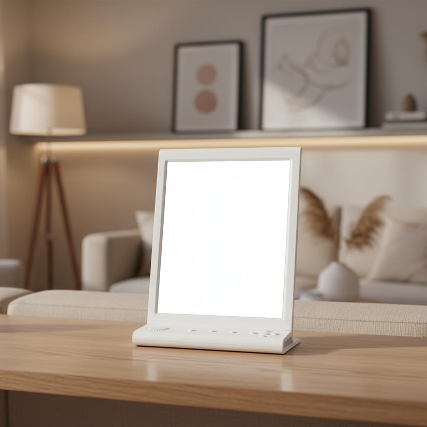 LumaBright LED Therapy Lamp Mood Light With 10,000 Lux For Energy And Focus