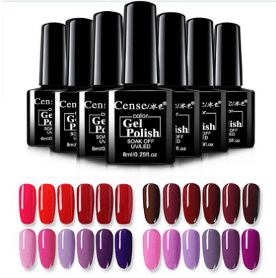 Conjunto de Verniz Gel UV NovaHue 20 Cores, Frascos de 8 ml, Duradouro para Unhas Naturais