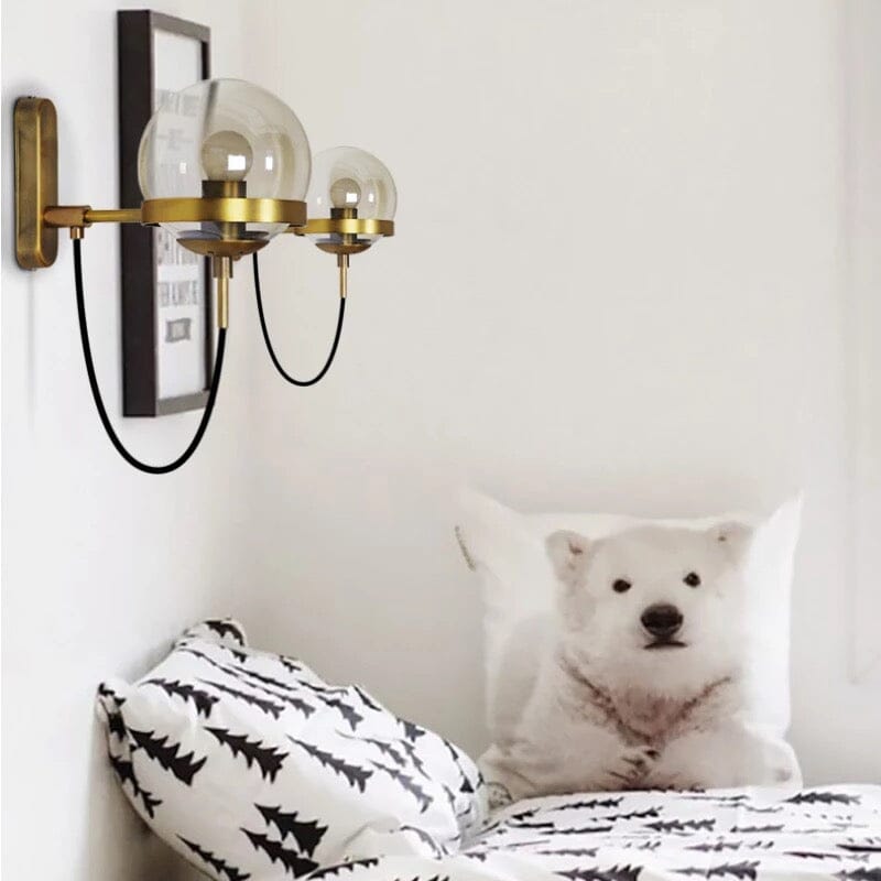 LumiSphere Modern Wall Lamp - Iron Sphere Light Fixture