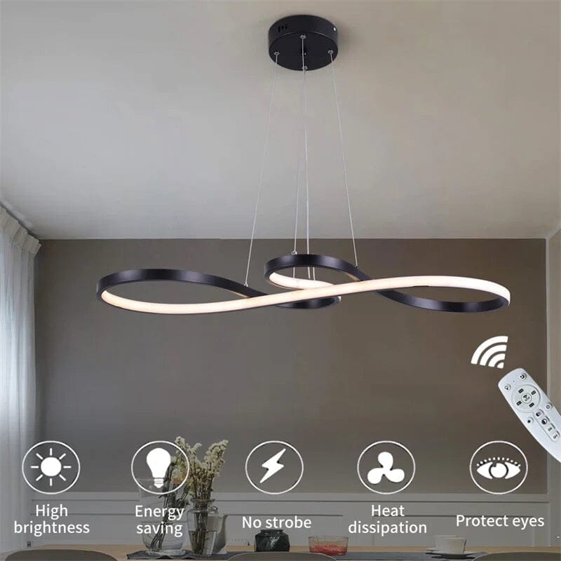 Lampadario LED intrecciato Korelle, lampada moderna