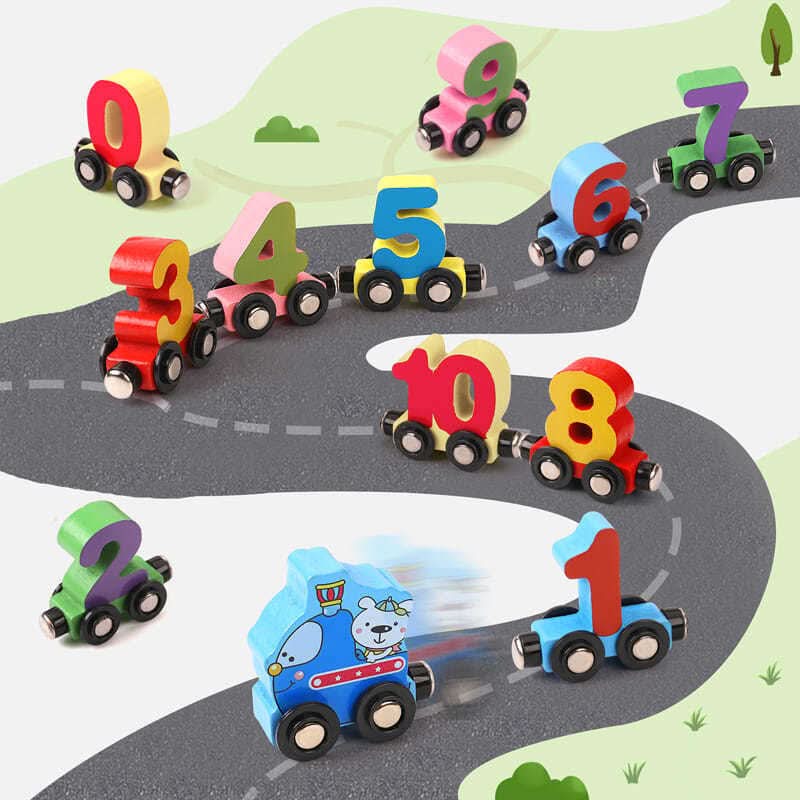BrightRail Magnetic Number Train For Creative Learning From Age Two