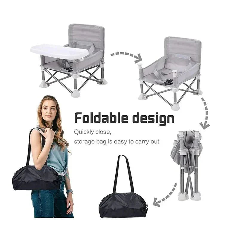 VoyageNest Seat Foldable Travel High Chair Compact and Safe for Children