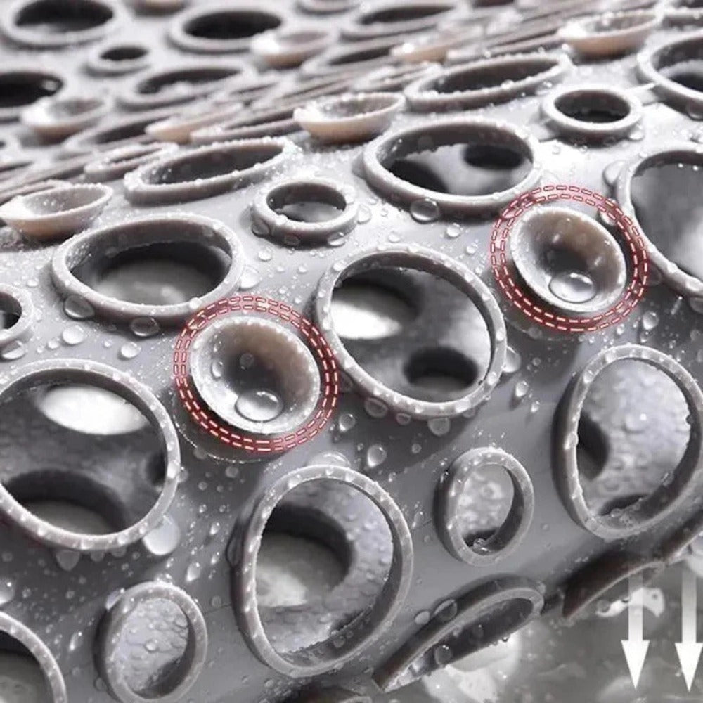 Non Slip Shower Mat Suction Cups For Safer Showers Drainage