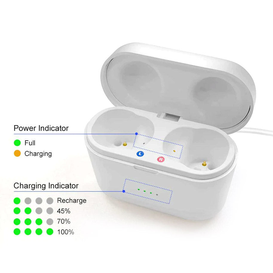Pair Of Rechargeable Hearing Aids That Are Invisible For Everyday Use